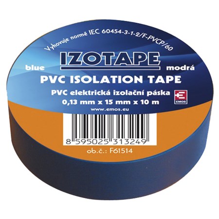 Páska izolační PVC 15/10m  modrá EMOS