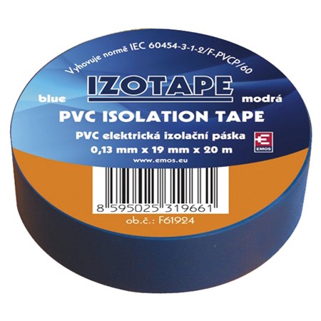 Páska izolačná PVC 19/20m  modrá EMOS