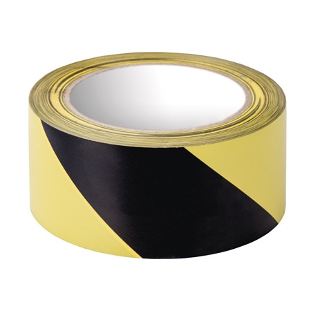 Páska vyznačovacia 50mm/20m lepiaca, žlto-čierna EMOS