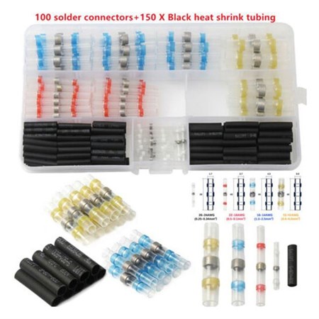 Soldering cable connector with tin and tube, set of 250 pcs