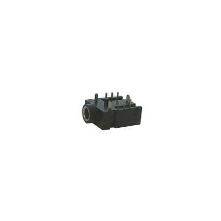 Plug contact 3.5 stereo (plastic, printed circuit) + 2 change over contacts