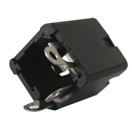 Plug contact 6.3 mono (panel, plastic) + switch