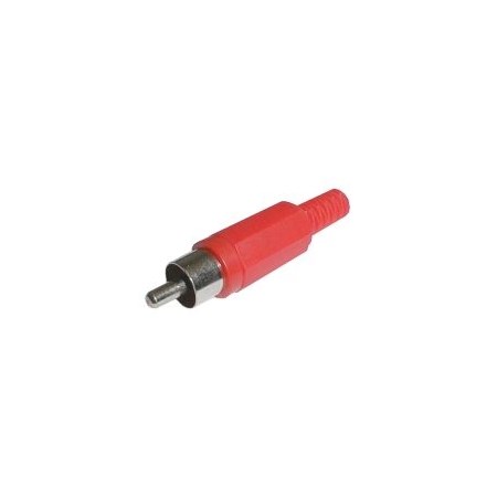 CINCH connector (plastic) red