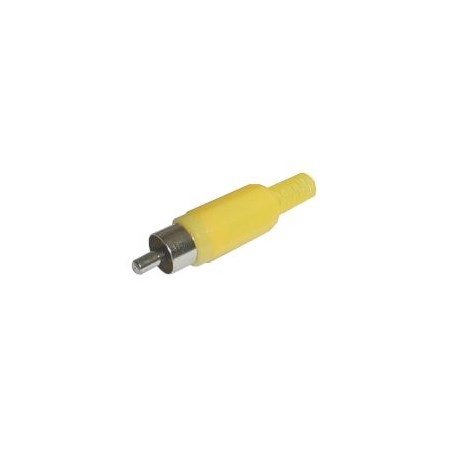 CINCH connector (plastic) yellow