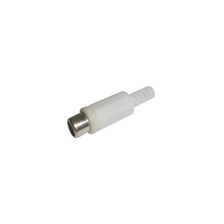 CINCH plug contact (plastic) white