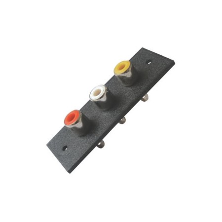 CINCH plug contact (panel, 22x60mm)