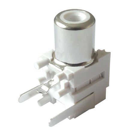 CINCH plug contact to the printed circuit 90°, white