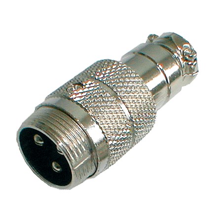 MIC connector (3 plugs, metal, screw-in)