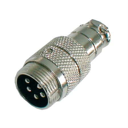 MIC connector (5 plugs, metal, screw-in)