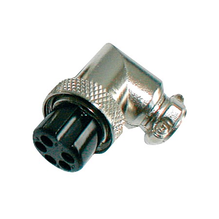MIC plug contact (metal, screw-in, angular) 5PIN