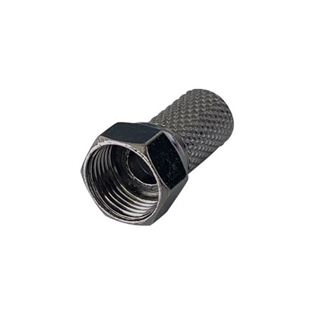 Connector F  6.8mm, black