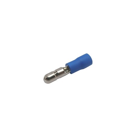 Insulated bullet disconnect 4mm, conductor 1.5-2.5mm  blue