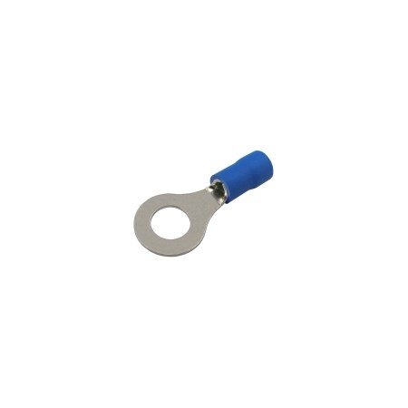 Insulated ring terminal  6.5mm, conductor 1.5-2.5mm  blue