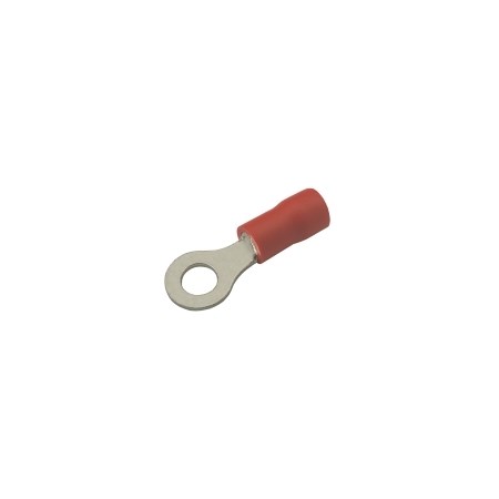 Insulated ring terminal  4.3mm, conductor 0.5-1.5mm  red