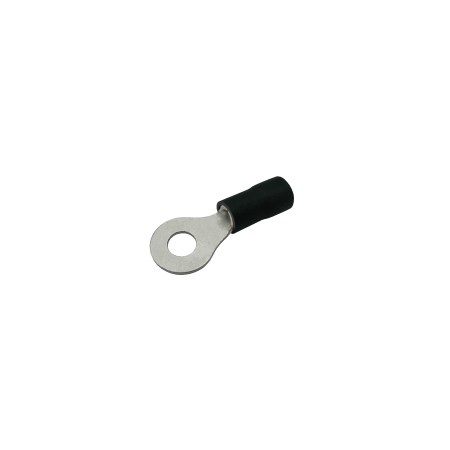 Insulated ring terminal  5.3mm, conductor 2.5-4.0mm  black