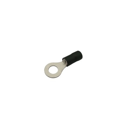 Insulated ring terminal  6.5mm, conductor 2.5-4.0mm  black