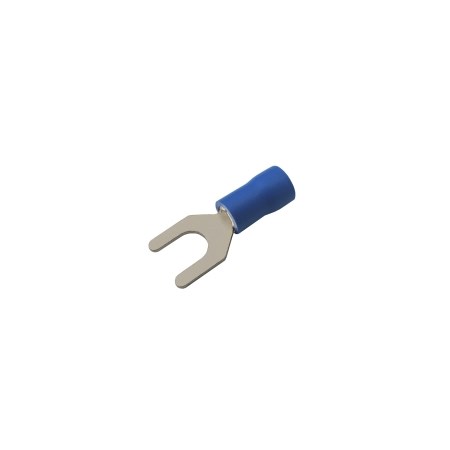 Insulated spade terminal 5.3mm, conductor 1.5-2.5mm blue
