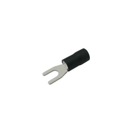 Insulated spade terminal 4.3mm, conductor 2.5-4.0mm black