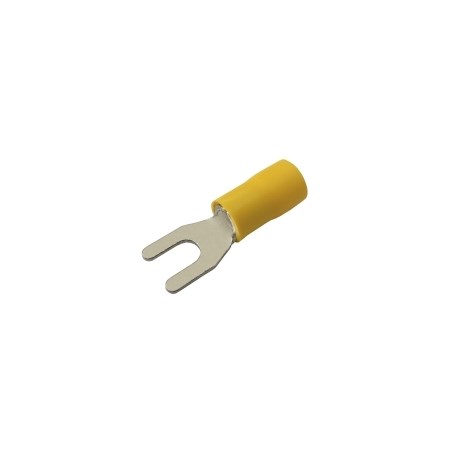 Vidlička 4.3mm, vodič 4.0-6.0mm žltá