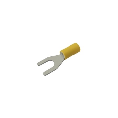 Insulated spade terminal 6.5mm, conductor 4.0-6.0mm yellow
