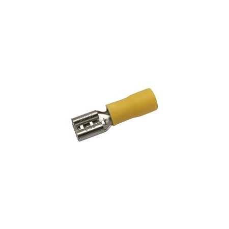 Insulated female disconnect 6.3mm ,conductor 4.0-6.0mm  yellow