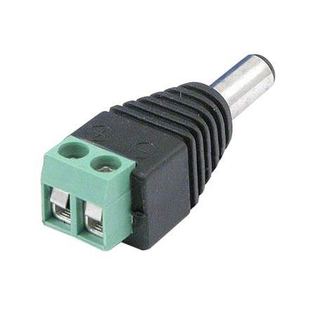Connector DC 2,1mm terminal with screws