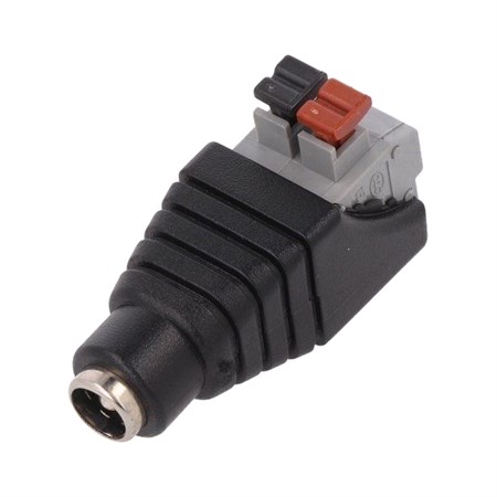 DC socket 2,1mm clamp with spring