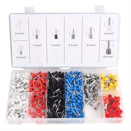 Insulated cord end terminal, conductor set 685pcs
