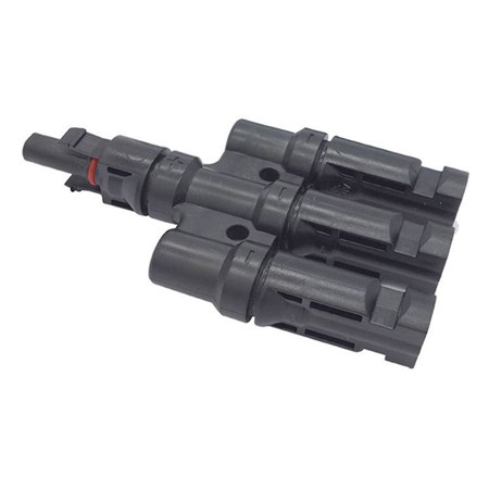 Connector for solar panels MC4 branch 1x socket, 3x connector