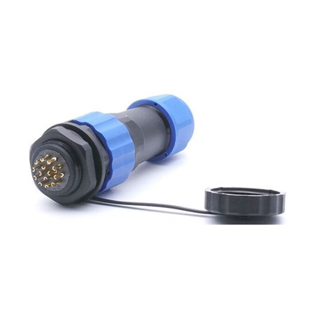 Connector and socket SP/SD20-14P waterproof for cable and panel