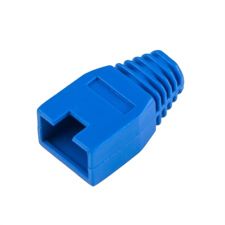 Rubber housing for RJ45 connector, blue