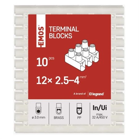Terminal blocks EMOS A4105 12× 2,5-4mm2 10pcs