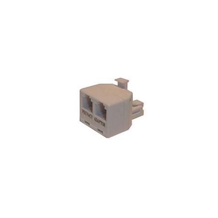 Phone reduction connector / 2xplug contact 6p-2c RT4