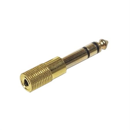 Reduction Jack 6.3 stereo/ 3.5 stereo plug contact (gold)