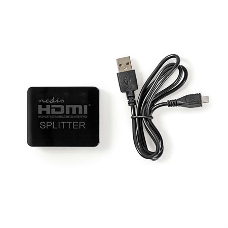 Rozbočovač HDMI/2x HDMI NEDIS VSPL34002BK