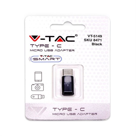 Reduction USB micro - USB C V-TAC VT-5149 black