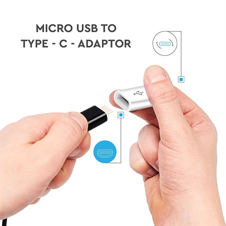 Redukce USB micro - USB C V-TAC VT-5149 bílá
