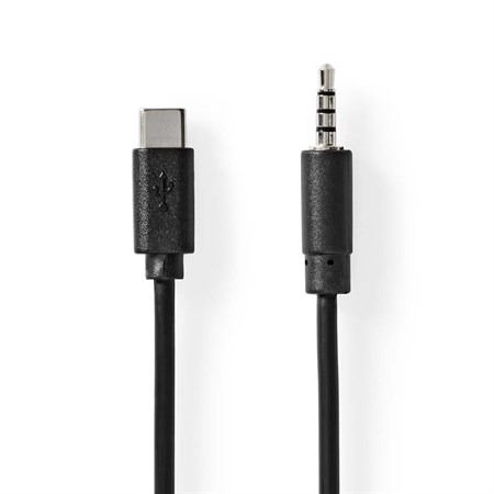 Cable USB-C - Jack 3,5mm NEDIS CCGB65950BK10