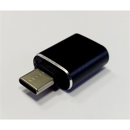 USB A - USB C reduction, black