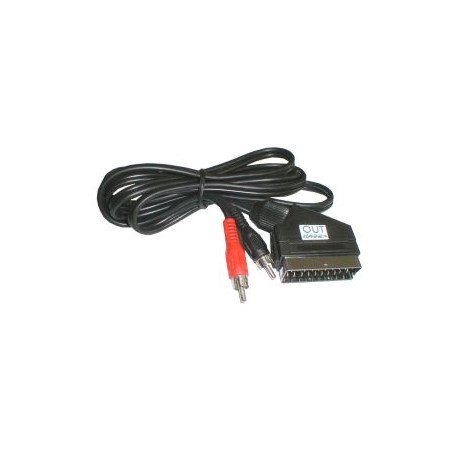 Cable Scart - 2 x CINCH conector OUT mono 1.5m