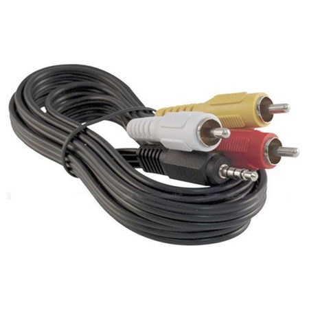 Cable TIPA JACK 3.5 stereo 4pin/3xCINCH 1,5m