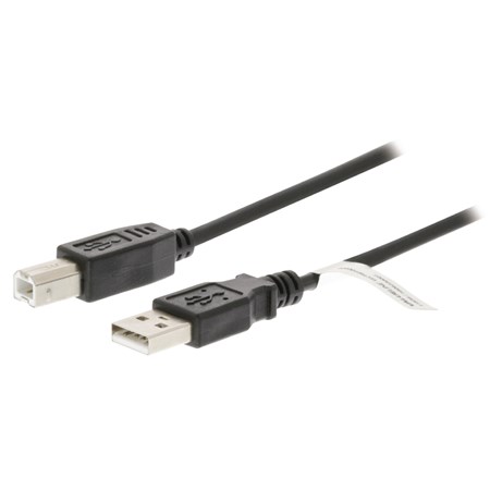 Kábel 1x USB 2.0 A konektor - 1x USB 2.0 B zdierka 2m VALUELINE VLCP60101B20