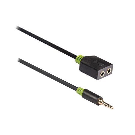 Cable KÖNIG JACK 3.5 connector/2xJACK 3.5 socket 0,2m