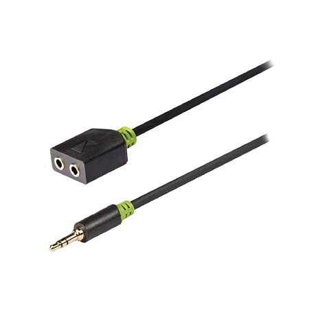 Kabel KÖNIG JACK 3.5 konektor/2xJACK 3.5 zdířka 0,2m