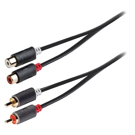Cable audio 2x CINCH connector - 2x CINCH socket 5m KÖNIG KNA24205E50