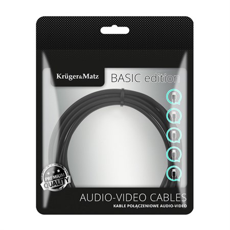 Cable KRUGER & MATZ 2xCINCH connector/2xCINCH connector 5m KM1212 Basic