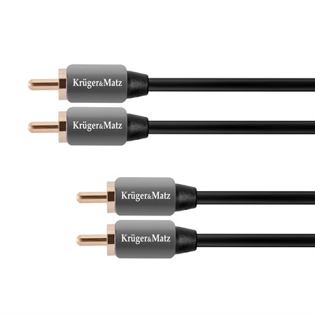 Cable KRUGER & MATZ 2xCINCH connector/2xCINCH connector 1.8m KM0305