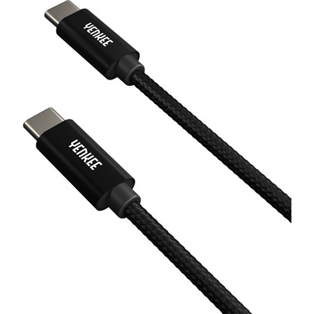 Kábel YENKEE YCU C02 BK USB-C/USB-C 2.0 0,2m Black