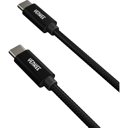 Kábel YENKEE YCU C101 BK USB-C/USB-C 2.0 1m Black