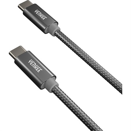 Kábel YENKEE YCU C101 SR USB-C/USB-C 2.0 1m Silver